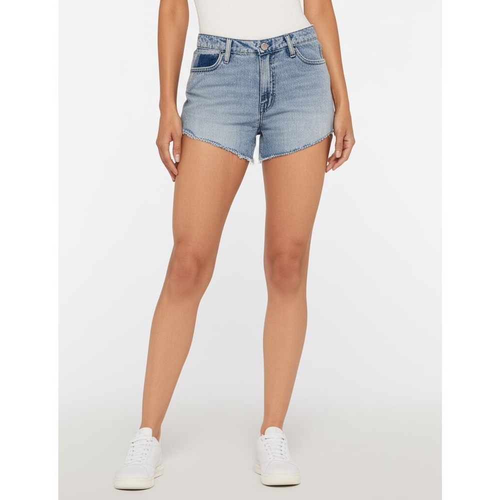 Time And Tru Denim Shorts Womens Size 8 High‎ Rise Distressed Raw Hem NWT